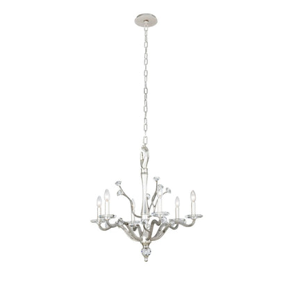 Kalco Venus 6 Light 26" Wide Crystal Candle Style Chandelier