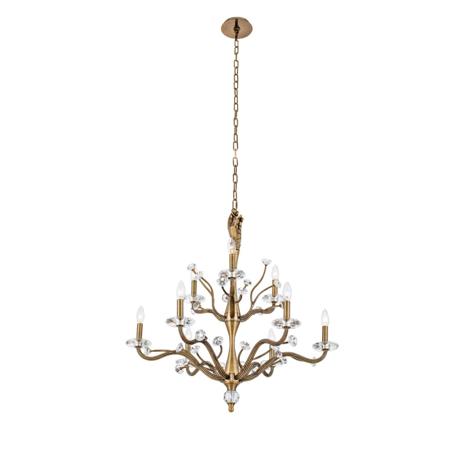 Kalco Venus 9 Light 32" Wide Crystal Candle Style Chandelier