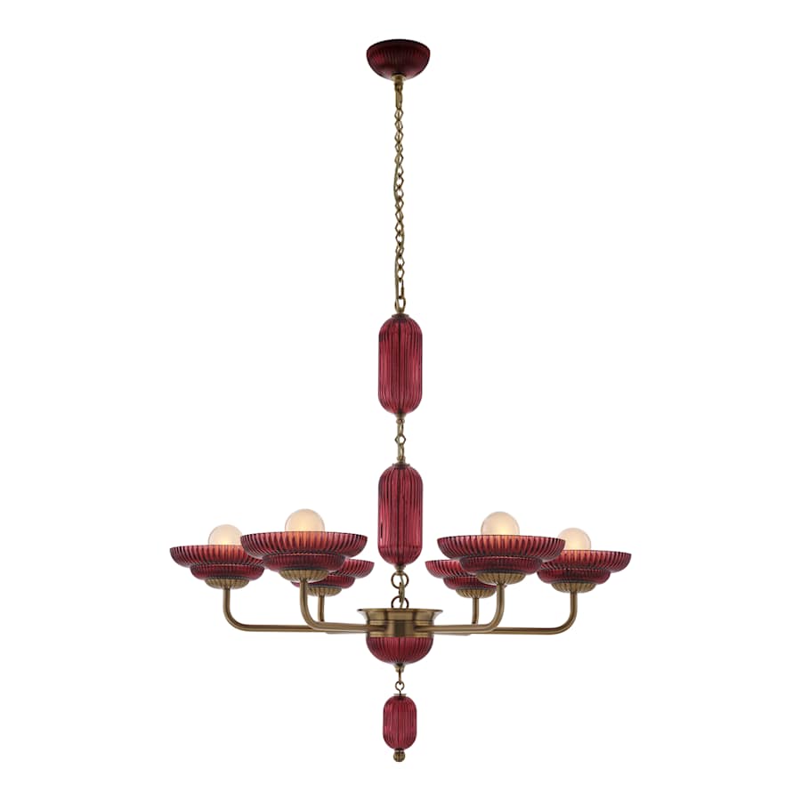 Kalco Verde 6 Light 40" Wide Globe Chandelier