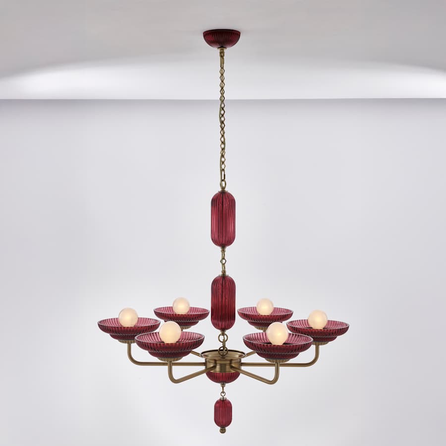 Kalco Verde 6 Light 40" Wide Globe Chandelier