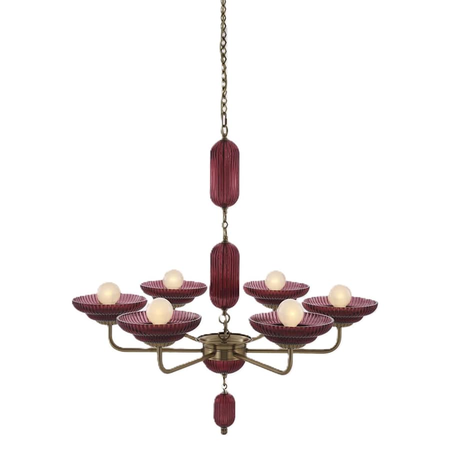Kalco Verde 6 Light 40" Wide Globe Chandelier
