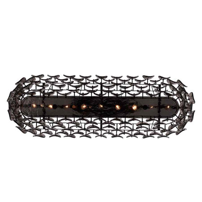 Kalco Uroko 9 Light 16" Wide Linear Chandelier