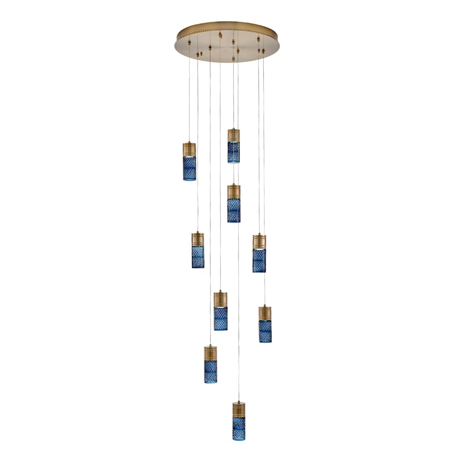 Kalco Kiriko 24" Wide LED Multi Light Pendant