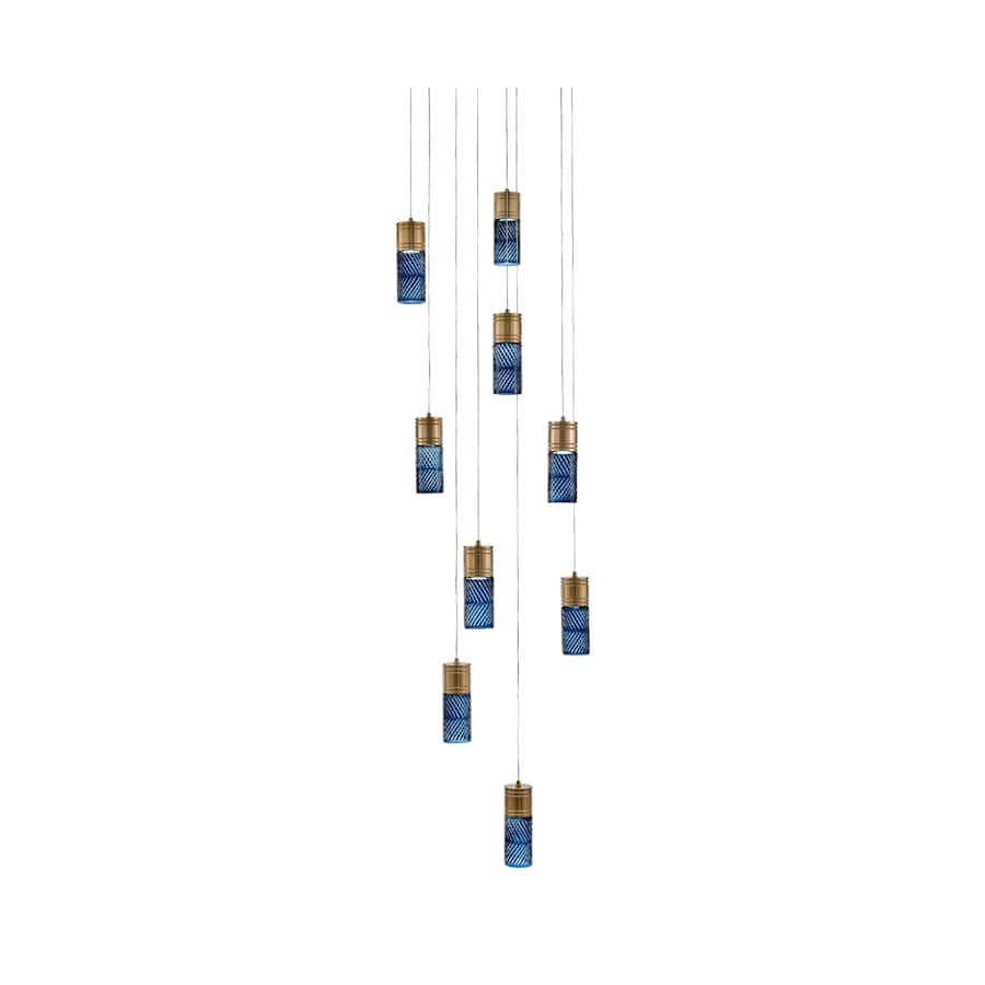 Kalco Kiriko 24" Wide LED Multi Light Pendant