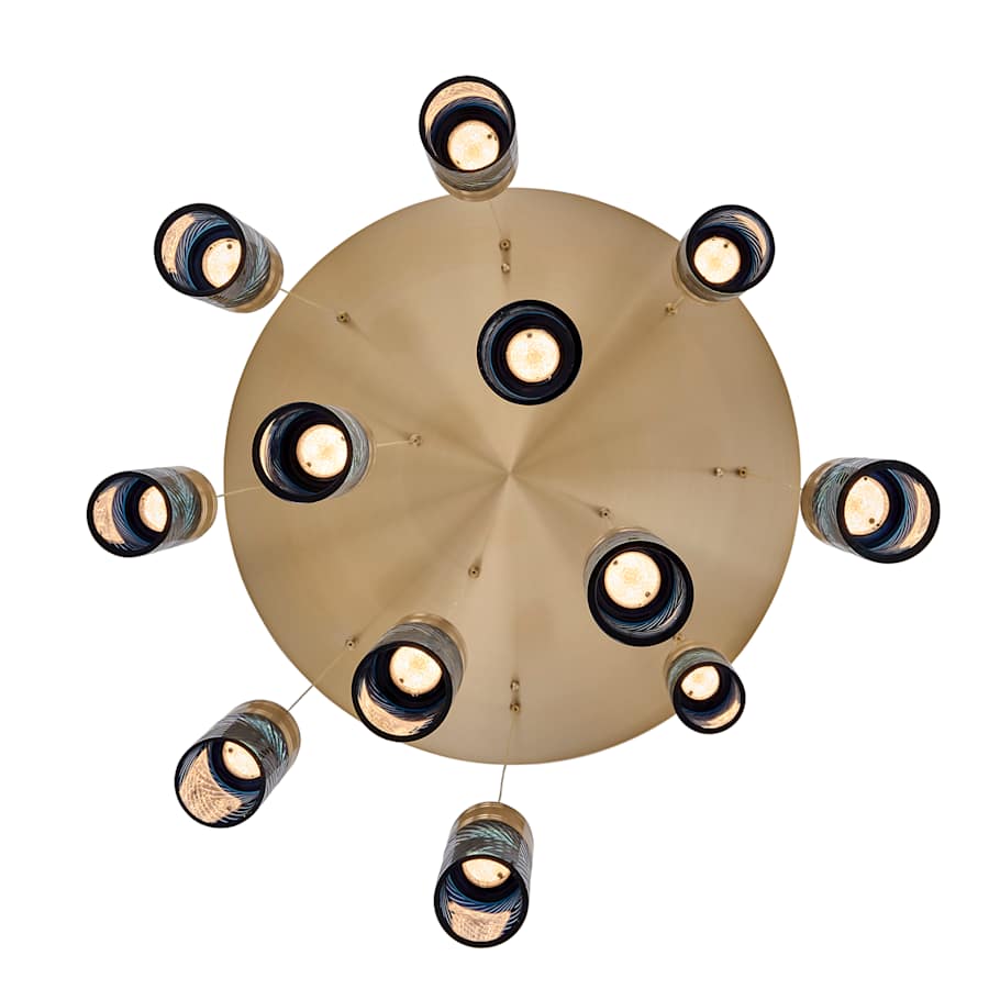 Kalco Kiriko 30" Wide LED Multi Light Pendant