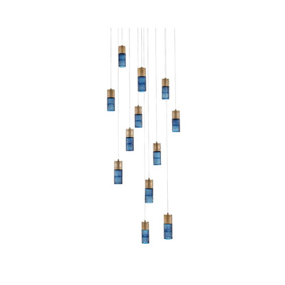 Kalco Kiriko 30" Wide LED Multi Light Pendant
