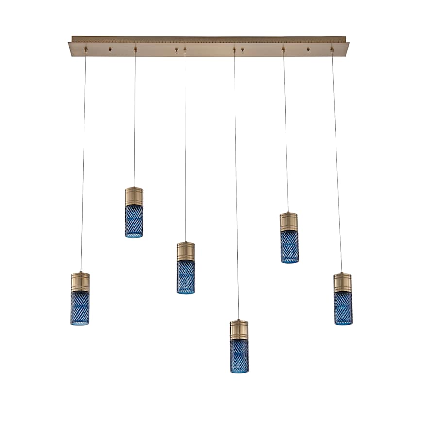 Kalco Kiriko 6" Wide LED Linear Pendant