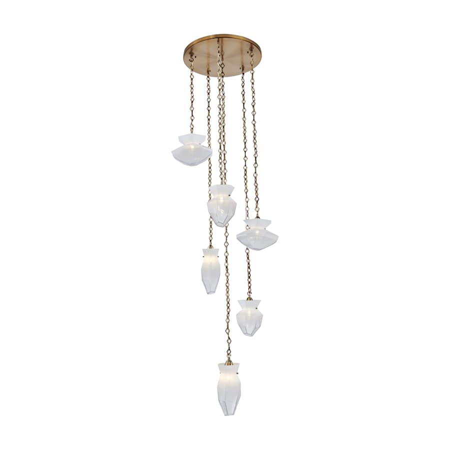 Kalco Bolsa 6 Light 31" Wide Multi Light Pendant