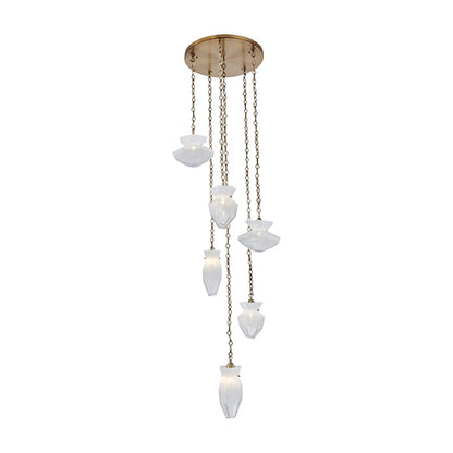 Kalco Bolsa 6 Light 31" Wide Multi Light Pendant