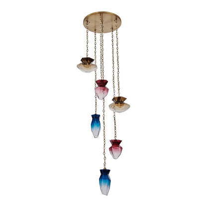 Kalco Bolsa 6 Light 31" Wide Multi Light Pendant