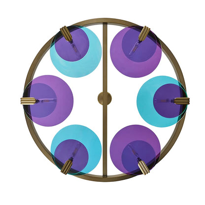 Kalco Optics 6 Light 36" Wide Ring Chandelier