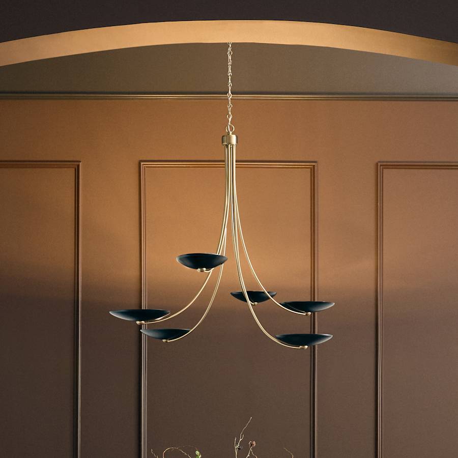 Kichler Palmela 6 Light 46" Wide Chandelier