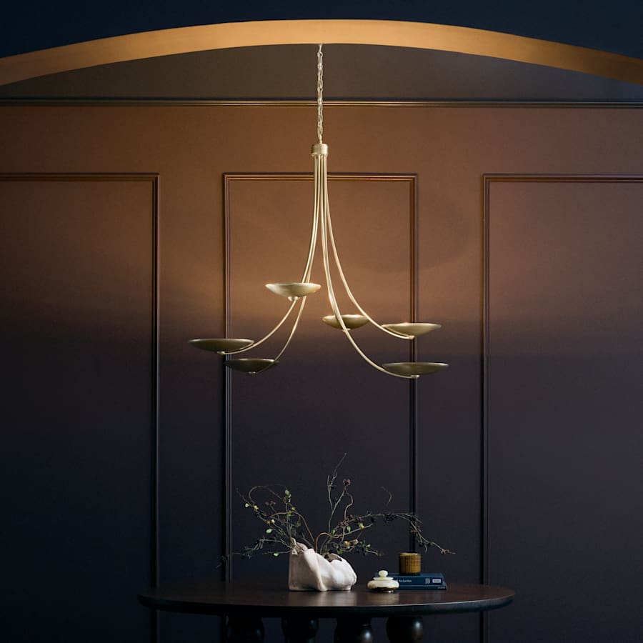 Kichler Palmela 6 Light 46" Wide Chandelier