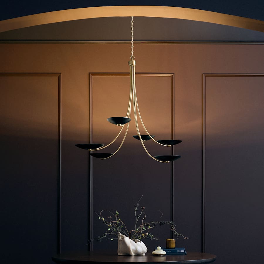 Kichler Palmela 6 Light 46" Wide Chandelier