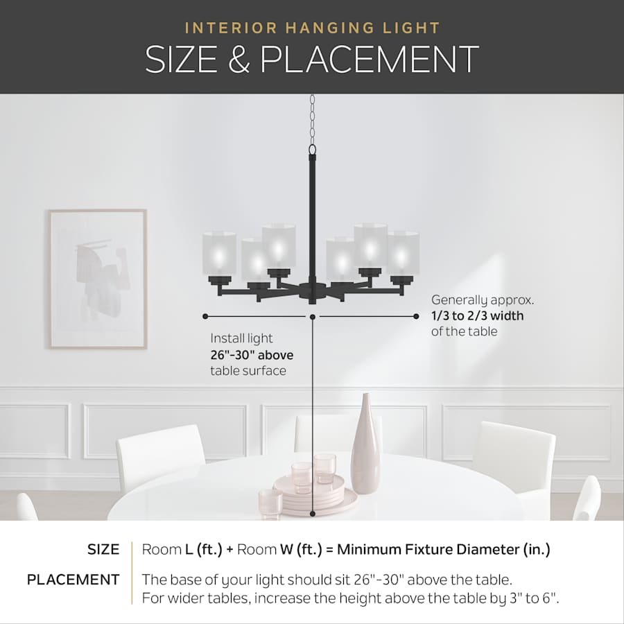 Kichler Palmela 6 Light 46" Wide Chandelier