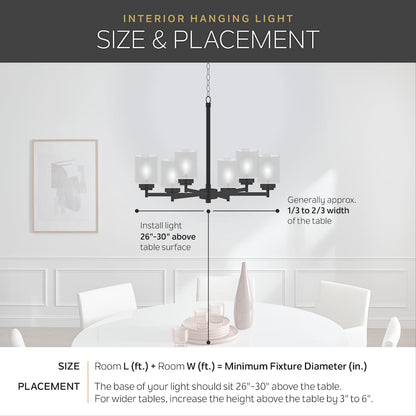 Kichler Palmela 6 Light 46" Wide Chandelier
