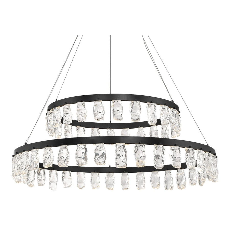 Kovacs Artic Glacier 49" Wide LED Crystal Ring Chandelier
