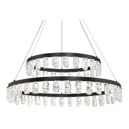 Kovacs Artic Glacier 49" Wide LED Crystal Ring Chandelier