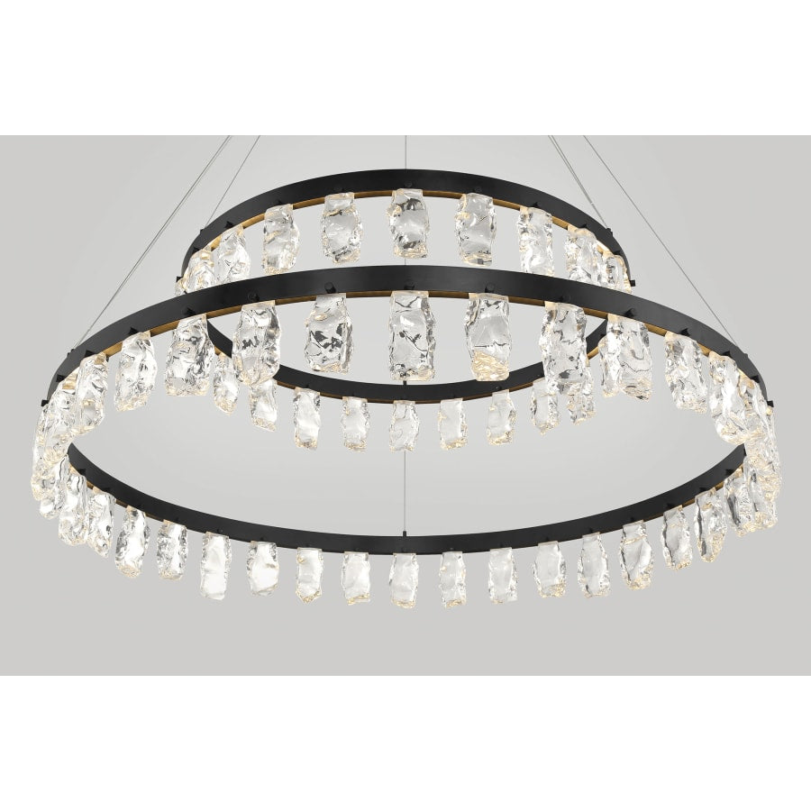 Kovacs Artic Glacier 49" Wide LED Crystal Ring Chandelier