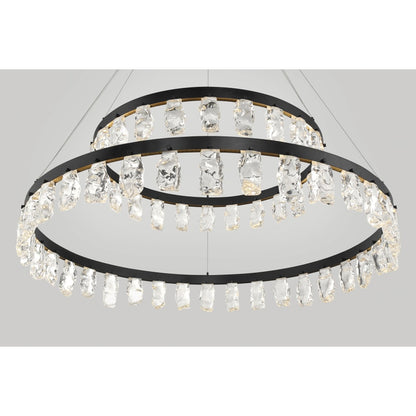 Kovacs Artic Glacier 49" Wide LED Crystal Ring Chandelier