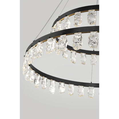 Kovacs Artic Glacier 49" Wide LED Crystal Ring Chandelier