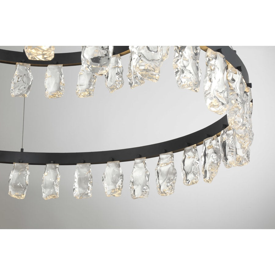 Kovacs Artic Glacier 49" Wide LED Crystal Ring Chandelier