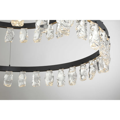 Kovacs Artic Glacier 49" Wide LED Crystal Ring Chandelier