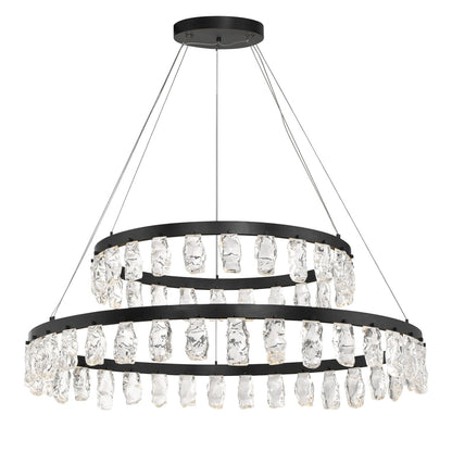 Kovacs Artic Glacier 49" Wide LED Crystal Ring Chandelier