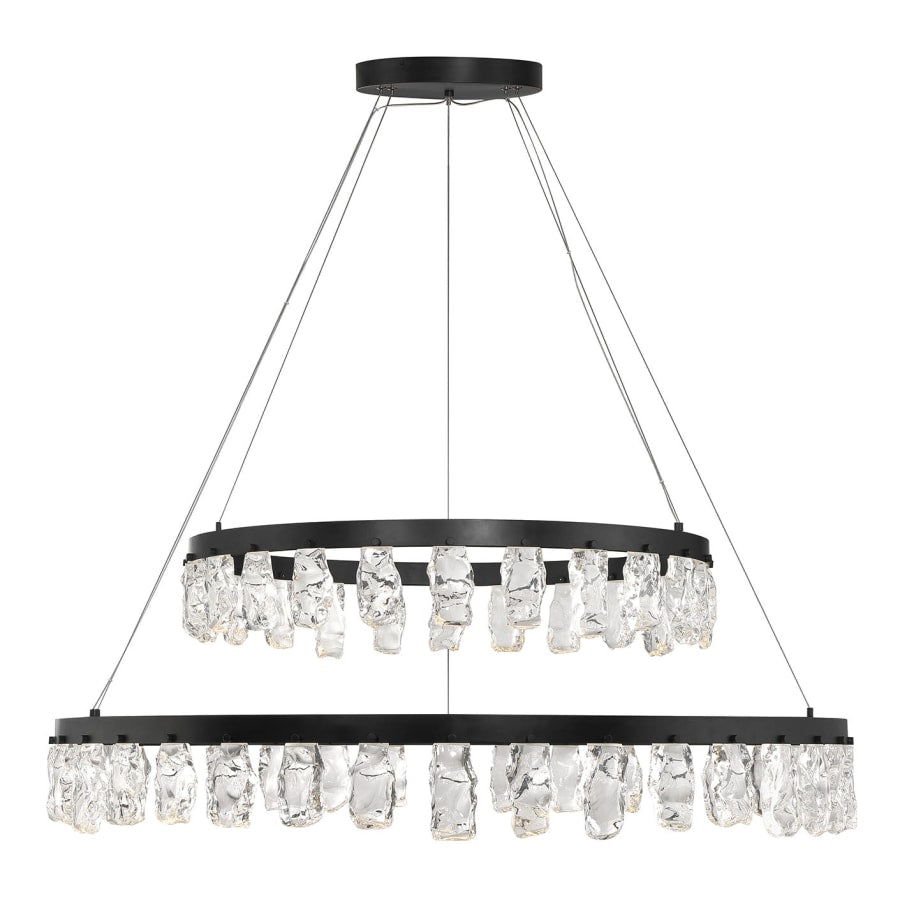Kovacs Artic Glacier 49" Wide LED Crystal Ring Chandelier