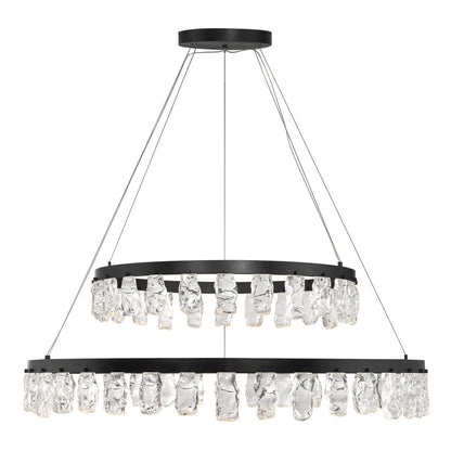 Kovacs Artic Glacier 49" Wide LED Crystal Ring Chandelier