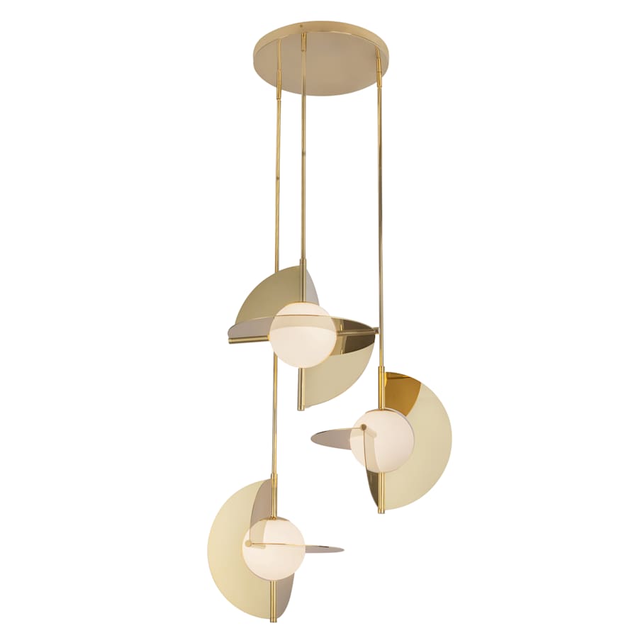 Kuzco Lighting Scorpio 27" Wide LED Abstract Multi Light Pendant with Opal Glass Shades