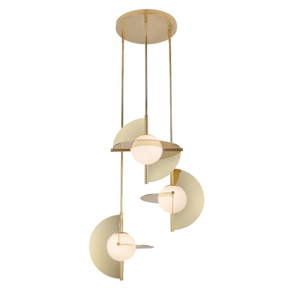 Kuzco Lighting Scorpio 27" Wide LED Abstract Multi Light Pendant with Opal Glass Shades