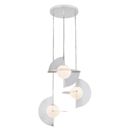 Kuzco Lighting Scorpio 27" Wide LED Abstract Multi Light Pendant with Opal Glass Shades