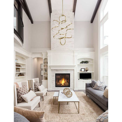 Kuzco Lighting Synergy 32" Wide LED Abstract Chandelier