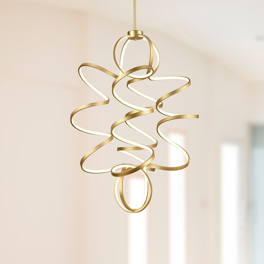 Kuzco Lighting Synergy 32" Wide LED Abstract Chandelier