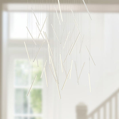 Kuzco Lighting Chute 50" Wide 3000K LED Abstract Multi Light Pendant - 120-277V