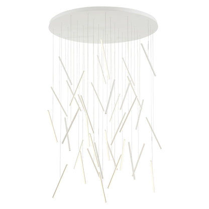 Kuzco Lighting Chute 50" Wide 3000K LED Abstract Multi Light Pendant - 120-277V