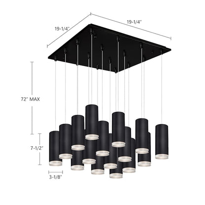Kuzco Lighting Cameo 20" Wide Lantern Chandelier