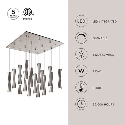 Kuzco Lighting Robson 20" Wide Lantern Chandelier