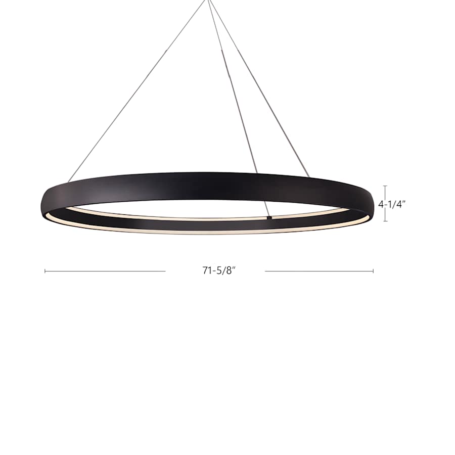 Kuzco Lighting Halo 71" Wide LED Drum Chandelier