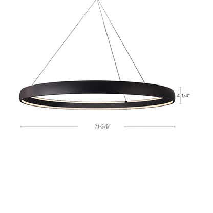 Kuzco Lighting Halo 71" Wide LED Drum Chandelier
