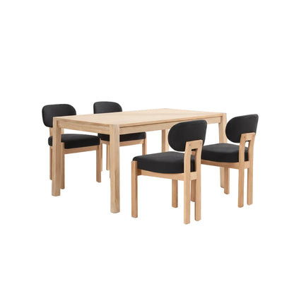 black dining room chair set suitable for kitchens apartments and breakfast seating areas