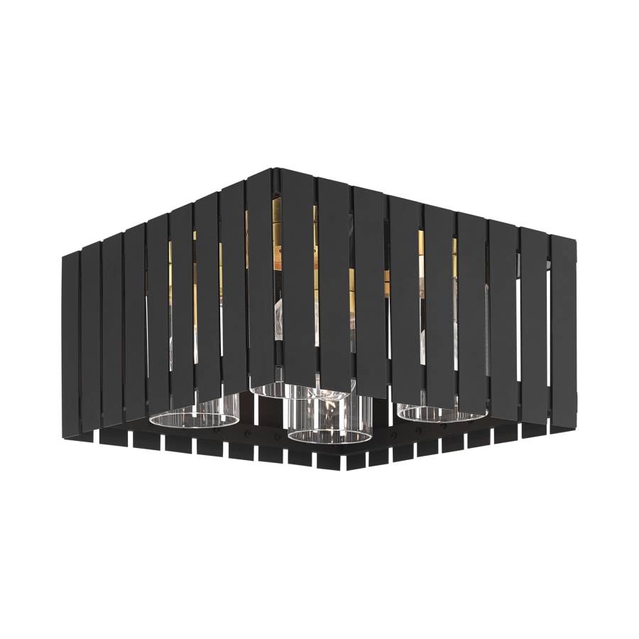 Livex Lighting Greenwich 4 Light 13" Wide Flush Mount Outdoor Ceiling Fixture