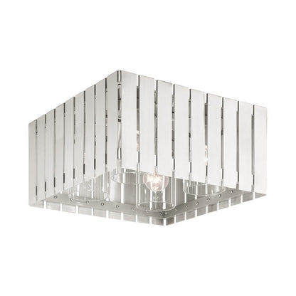 Livex Lighting Greenwich 4 Light 13" Wide Flush Mount Outdoor Ceiling Fixture