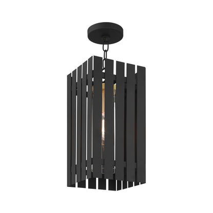 Livex Lighting Greenwich Single Light 8" Wide Outdoor Mini Pendant