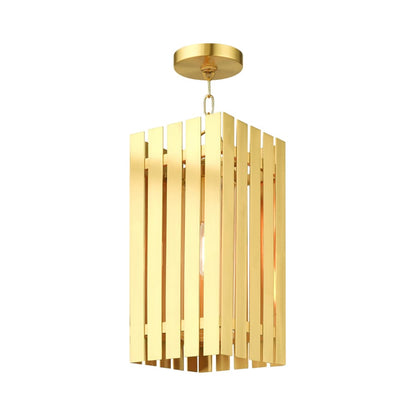 Livex Lighting Greenwich Single Light 8" Wide Outdoor Mini Pendant