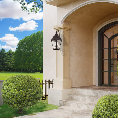 Livex Lighting Exeter 4 Light 37" Tall Outdoor Wall Sconce