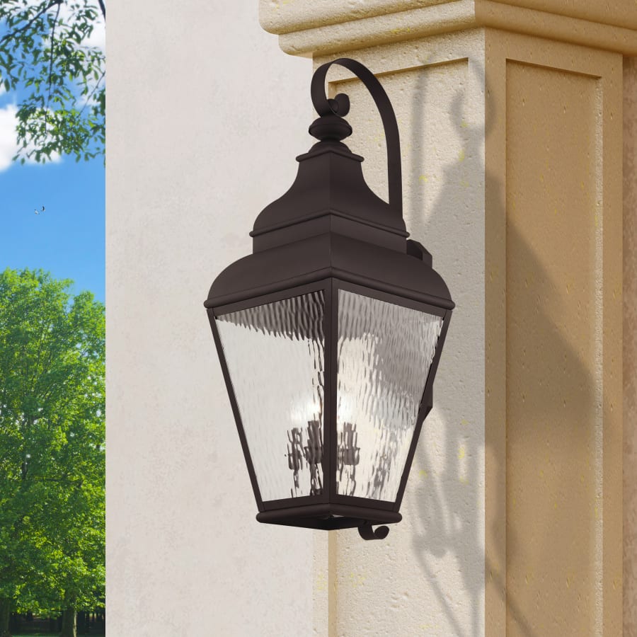Livex Lighting Exeter 4 Light 37" Tall Outdoor Wall Sconce