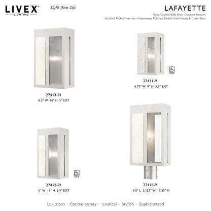 Livex Lighting Lafayette 14" Tall Outdoor Wall Sconce