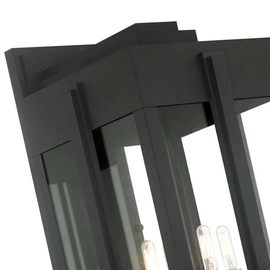 Livex Lighting Lexington 4 Light 29" Tall Outdoor Wall Sconce